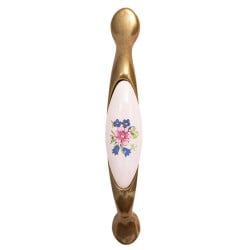 Porcelain handle blue flower AL de la Studio Szel - 