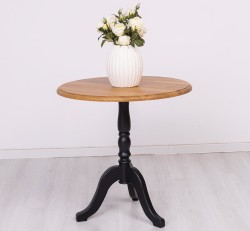 Masa cafea rotunda, blat stejar - Culoare Top_P061 - Culoare Corp_P003 de la Rustic Butique - OUT15053 - Culoare Top_P061 - Culoare Corp_P003 - DUBLU COLOR