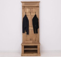 Cuier cu 2  spatii deschise, din stejar de la Studio Szel OPS537 - Culoare_P061 - LACUIT