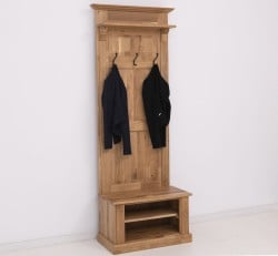 Cuier cu 2  spatii deschise, din stejar de la Studio Szel OPS537 - Culoare_P061 - LACUIT