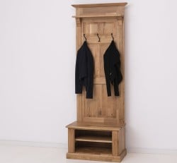 Cuier cu 2  spatii deschise, din stejar de la Studio Szel OPS537 - Culoare_P061 - LACUIT