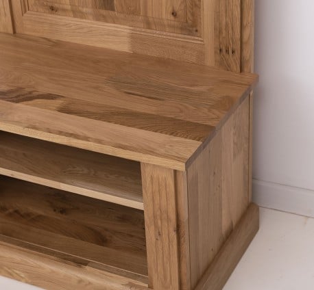 Cuier cu 2  spatii deschise, din stejar de la Studio Szel OPS537 - Culoare_P061 - LACUIT