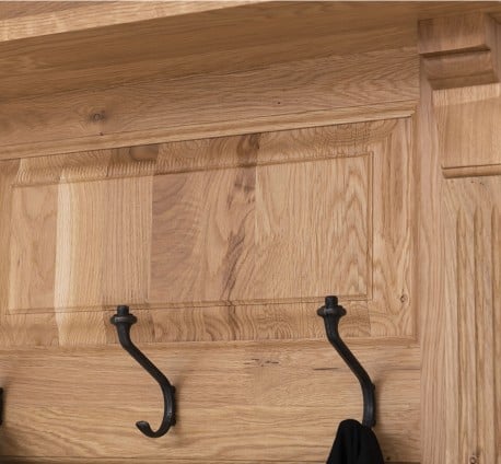 Cuier cu 2  spatii deschise, din stejar de la Studio Szel OPS537 - Culoare_P061 - LACUIT