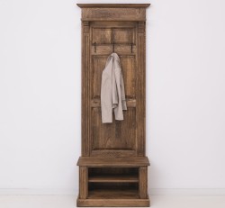 Cuier cu 2  spatii deschise, din stejar de la Studio Szel OPS537 - Culoare_P064 - PERIAT ADANC