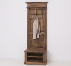 Cuier cu 2  spatii deschise, din stejar de la Studio Szel OPS537 - Culoare_P064 - PERIAT ADANC
