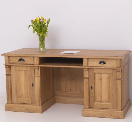 Birou cu spate inchis, colectia directoire, din stejar de la Rustic Butique OPS605 - Culoare_P061 - LACUIT