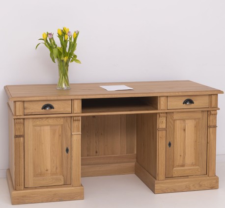 Birou cu spate inchis, colectia directoire, din stejar de la Rustic Butique OPS605 - Culoare_P061 - LACUIT