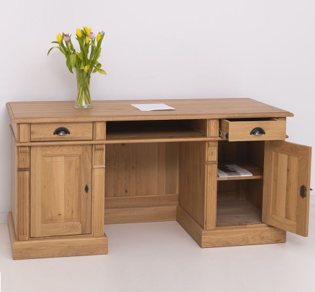 Birou cu spate inchis, colectia directoire, din stejar de la Rustic Butique OPS605 - Culoare_P061 - LACUIT