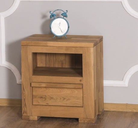 Noptiera cu 1 sertare Wild Oak, sertar pe sina metalica de la Studio Szel OPS635 - Culoare_P089