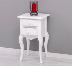 Consola Mica, Picioare Curbate, 2 Sertare - Culoare_P004 - VOPSIT de la Rustic Butique OUTPS189 - Culoare_P004 - VOPSIT