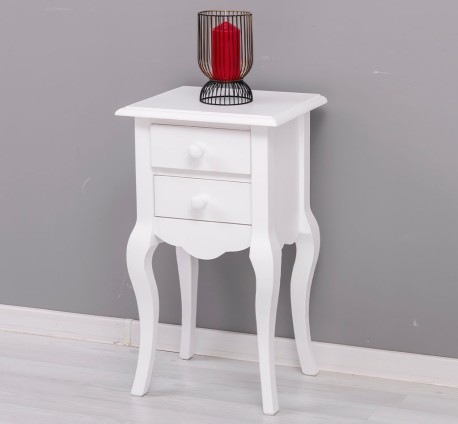 Consola Mica, Picioare Curbate, 2 Sertare - Culoare_P004 - VOPSIT de la Rustic Butique OUTPS189 - Culoare_P004 - VOPSIT
