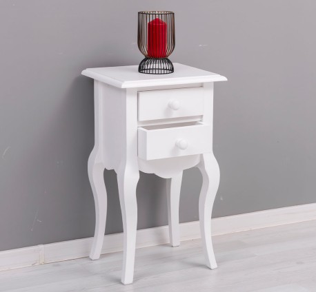 Consola Mica, Picioare Curbate, 2 Sertare - Culoare_P004 - VOPSIT de la Rustic Butique OUTPS189 - Culoare_P004 - VOPSIT