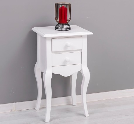 Consola Mica, Picioare Curbate, 2 Sertare - Culoare_P004 - VOPSIT de la Rustic Butique OUTPS189 - Culoare_P004 - VOPSIT