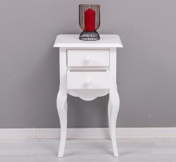 Consola Mica, Picioare Curbate, 2 Sertare - Culoare_P004 - VOPSIT de la Rustic Butique OUTPS189 - Culoare_P004 - VOPSIT