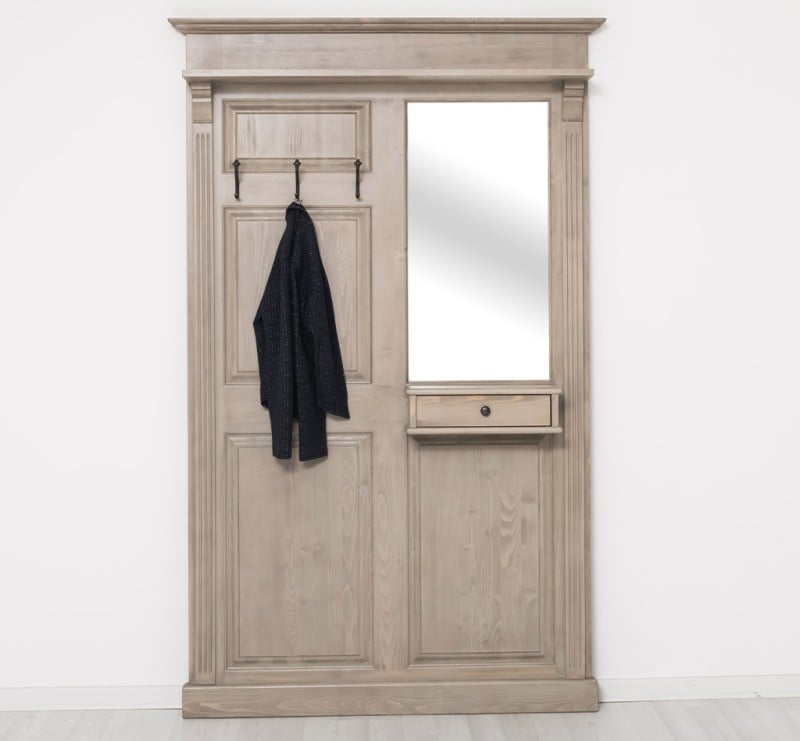 Cuier cu oglinda - Culoare_P037 - PERIAT USOR cu finisaj Periat usor