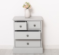 Comoda cu 2 sertare peste 2 sertare, sertare cu sine - Culoare_P010 - VOPSIT de la Rustic Butique OUTPS123 - Culoare_P010 - VOPSIT