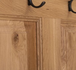 Cuier cu 2 usi, din stejar - Culoare_P061 - LACUIT de la Rustic Butique OPS366 - Culoare_P061 - LACUIT