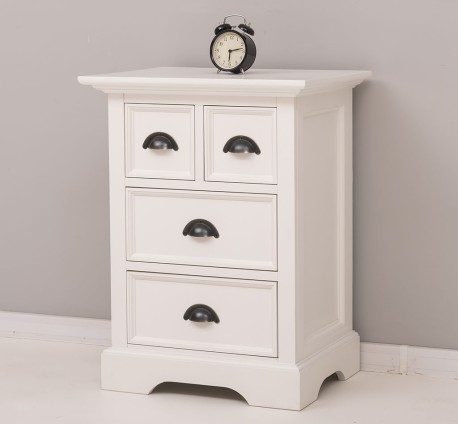 Noptiera cu 4 sertare, cu dim. 56x43x73, din MDF - Culoare_P039 - VOPSIT de la Rustic Butique OUTMPS036 - Culoare_P039 - VOPSIT