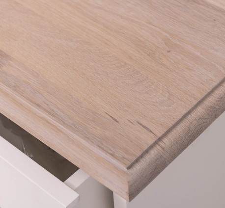 Noptiera cu 1 usa si 1 sertar, blat stejar de la Rustic Butique PS124 - Culoare Top_P035 - Culoare Corp_P039 - DUBLU COLOR