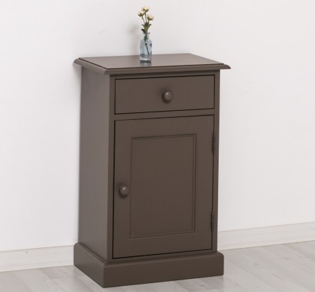 Noptiera cu 1 usa si 1 sertar de la Rustic Butique PS124 -Culoare_P028 - VOPSIT