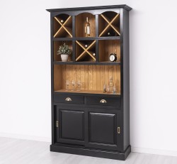 Mobilier de bar cu suport sticle sertare cu sine - Culoare Ext._P150 / Culoare Int._P002 - DUBLU COLOR de la Rustic Butique PS697 - Culoare Ext._P150 / Culoare Int._P002 - DUBLU COLOR