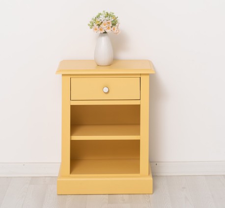 Noptiera cu 1 sertar cu sine cu rafturi deschise - Culoare_P050 - VOPSIT de la Rustic Butique OUTPS476 - Culoare_P050 - VOPSIT