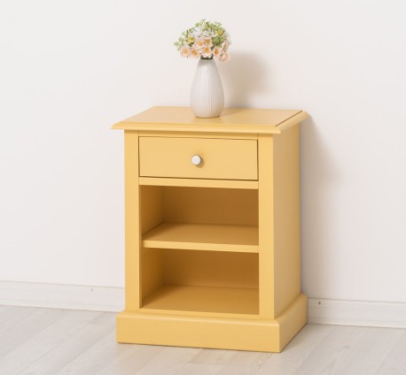 Noptiera cu 1 sertar cu sine cu rafturi deschise - Culoare_P050 - VOPSIT de la Rustic Butique OUTPS476 - Culoare_P050 - VOPSIT