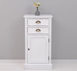 Comoda cu 2 sertare si 1 usa de la Rustic Butique PS108 - Culoare_P029++P004A - 2 STRATURI DE CULORI ANTICHIZAT