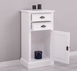 Comoda cu 2 sertare si 1 usa de la Rustic Butique PS108 - Culoare_P004 - VOPSIT