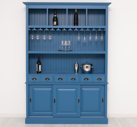 Mobila bar cu 3 usi de la Rustic Butique PS364 - Culoare_P045 - VOPSIT