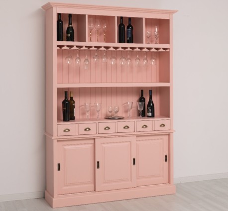 Mobila bar cu 3 usi de la Rustic Butique PS364 - Culoare_P043A - VOPSIT ANTICHIZAT