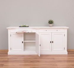 Biblioteca cu 4 usi, cu dim. 200x40x90 MDF de la Rustic Butique MPS004BAS - Culoare_P039A - VOPSIT ANTICHIZAT