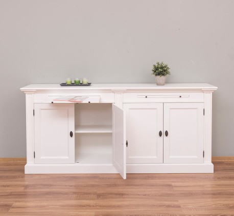 Biblioteca cu 4 usi, cu dim. 200x40x90 MDF de la Rustic Butique MPS004BAS - Culoare_P039A - VOPSIT ANTICHIZAT