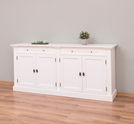 Biblioteca cu 4 usi, cu dim. 200x40x90 MDF de la Rustic Butique MPS004BAS - Culoare_P039A - VOPSIT ANTICHIZAT