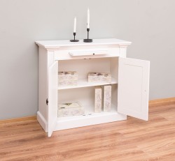 Biblioteca cu 2 usi, cu dim. 100x40x90, din MDF de la Studio Szel MPS006BAS - Culoare_P039A - VOPSIT ANTICHIZAT