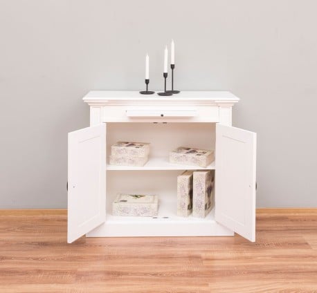 Biblioteca cu 2 usi, cu dim. 100x40x90, din MDF de la Studio Szel MPS006BAS - Culoare_P039A - VOPSIT ANTICHIZAT