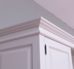 Buffet cu 2 usi, cu dim. 125x51x200, din MDF de la Rustic Butique MPS048 - Culoare_P039A - VOPSIT ANTICHIZAT