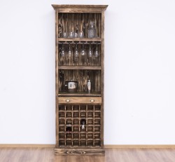 Mobila bar cu suport sticle de la Rustic Butique PS262 - Culoare_P064 - PERIAT ADANC