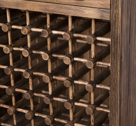 Mobila bar cu suport sticle de la Rustic Butique PS262 - Culoare_P064 - PERIAT ADANC