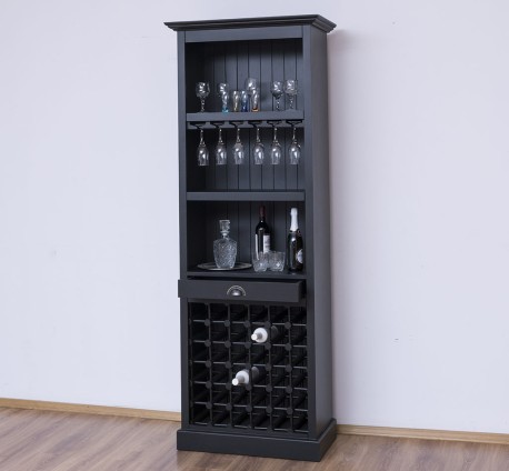 Mobila bar cu suport sticle de la Rustic Butique PS262 - Culoare_P003 - VOPSIT