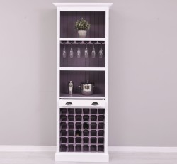 Mobila bar cu suport sticle de la Rustic Butique PS262 - Culoare Ext._P004 / Culoare Int._P041 - DUBLU COLOR