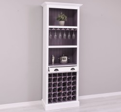 Mobila bar cu suport sticle de la Rustic Butique PS262 - Culoare Ext._P004 / Culoare Int._P041 - DUBLU COLOR