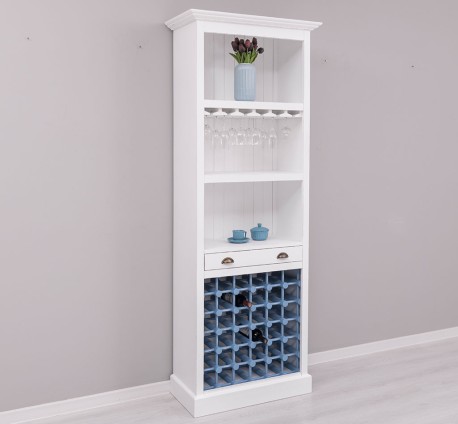 Mobila bar cu suport sticle de la Rustic Butique PS262 - Culoare_P030++P004A - 2 STRATURI DE CULORI ANTICHIZAT
