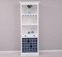 Mobila bar cu suport sticle de la Rustic Butique PS262 - Culoare_P030++P004A - 2 STRATURI DE CULORI ANTICHIZAT