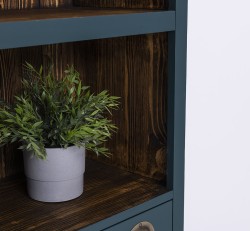 Mobila bar cu suport sticle de la Rustic Butique PS262 - Culoare Ext._P087 / Culoare Int._P064 - DUBLU COLOR