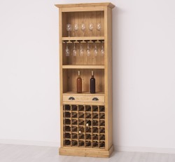 Mobila bar cu suport sticle de la Rustic Butique PS262 - Culoare_P002 - CERUIT