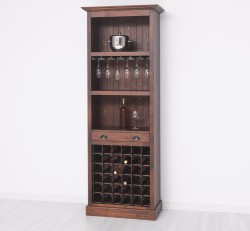 Mobila bar cu suport sticle de la Rustic Butique PS262 - Culoare_P081 - LACUIT & VOPSIT