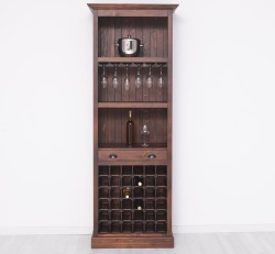 Mobila bar cu suport sticle de la Rustic Butique PS262 - Culoare_P081 - LACUIT & VOPSIT