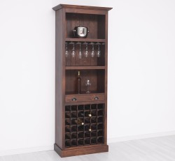 Mobila bar cu suport sticle de la Rustic Butique PS262 - Culoare_P081 - LACUIT & VOPSIT