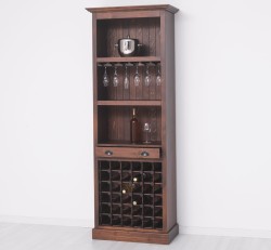 Mobila bar cu suport sticle de la Rustic Butique PS262 - Culoare_P081 - LACUIT & VOPSIT
